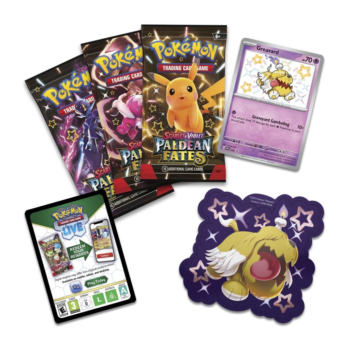 Pokémon TCG: SV4.5 Paldean Fates 3-Pack Blister