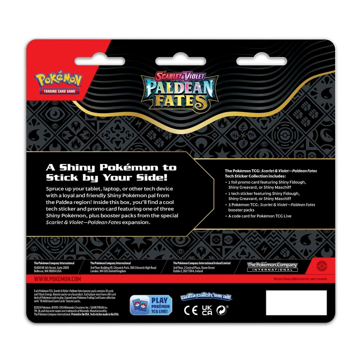 Pokémon TCG: SV4.5 Paldean Fates 3-Pack Blister