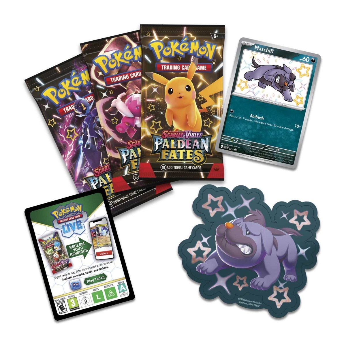 Pokémon TCG: SV4.5 Paldean Fates 3-Pack Blister