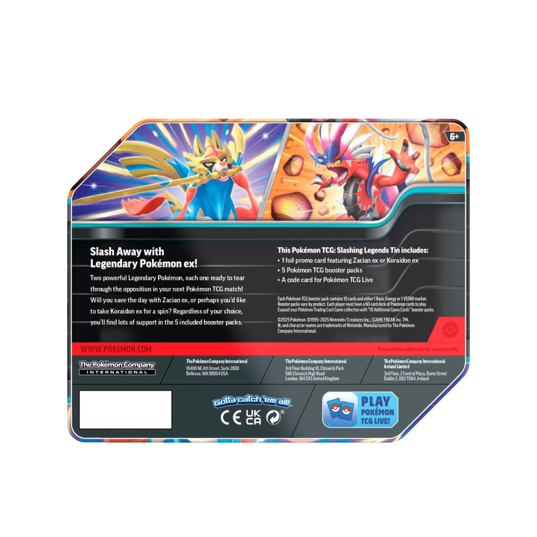 (Release: 05/16) Pokémon TCG: Slashing Legends Tin (Styles Vary)