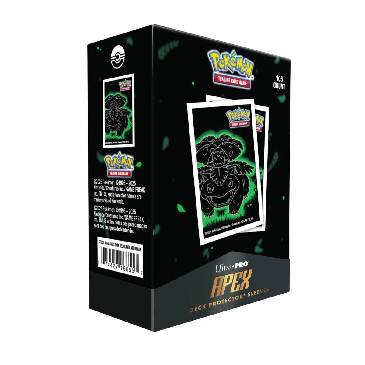 Neon Kanto: Venusaur 105ct APEX Deck Protector Sleeves