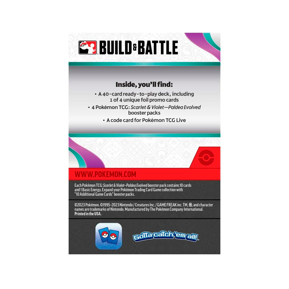 Pokémon TCG: SV2 Paldea Evolved Build & Battle Box