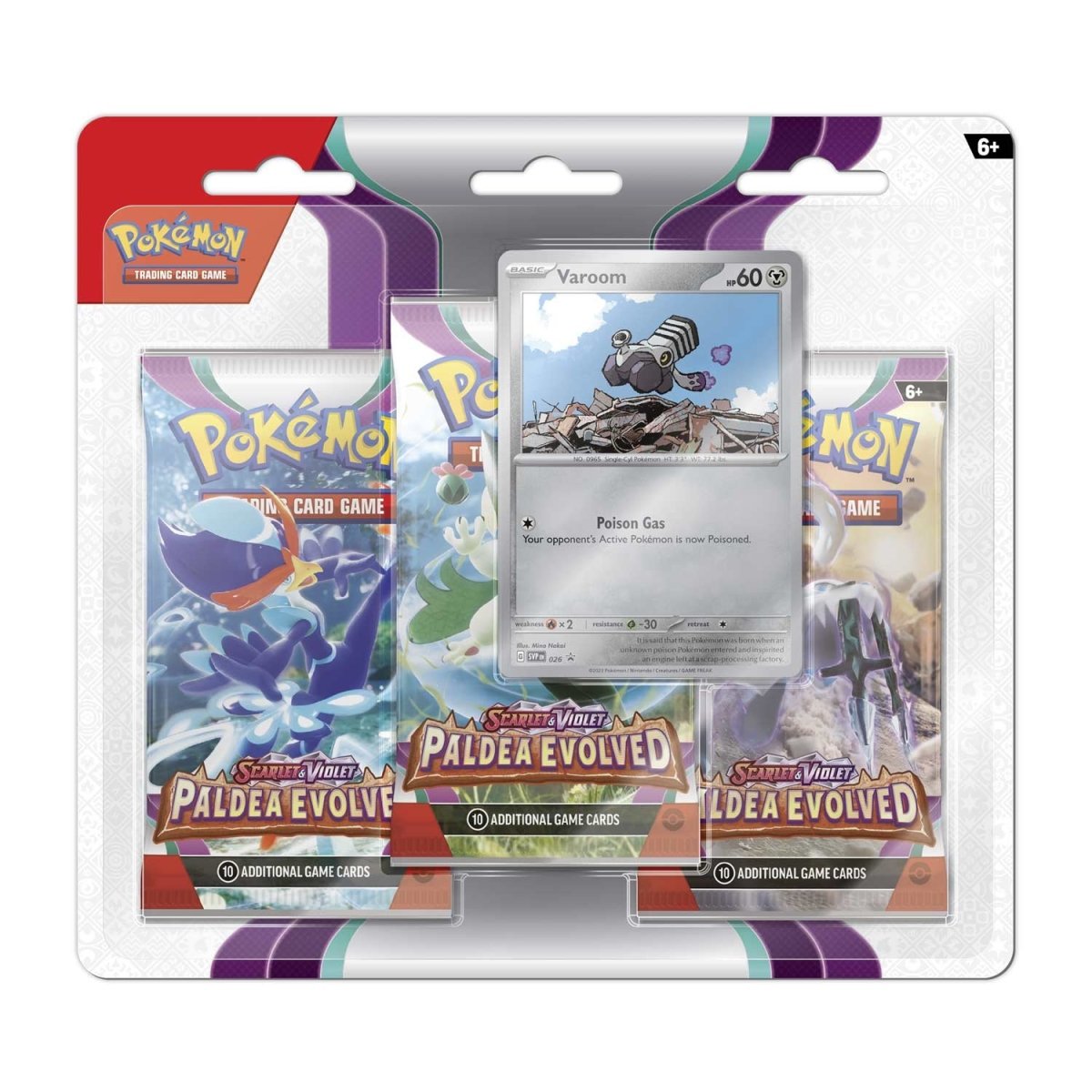 Pokémon TCG: SV2 Paldea Evolved 3-Pack Blister