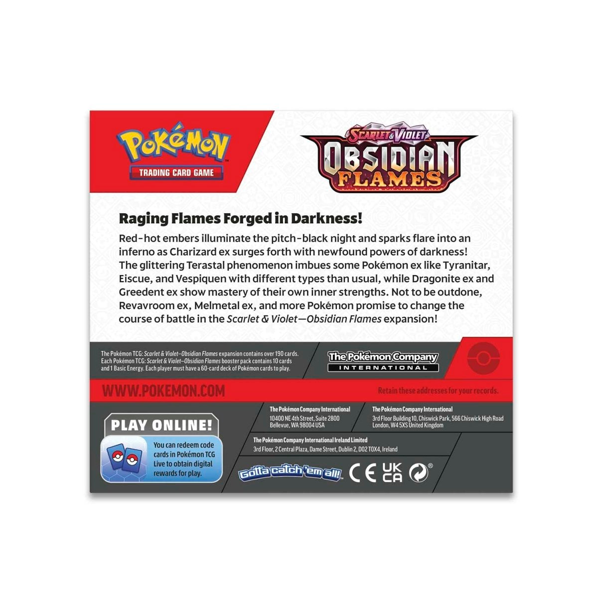 Pokémon TCG: SV3 Obsidian Flames Booster Box