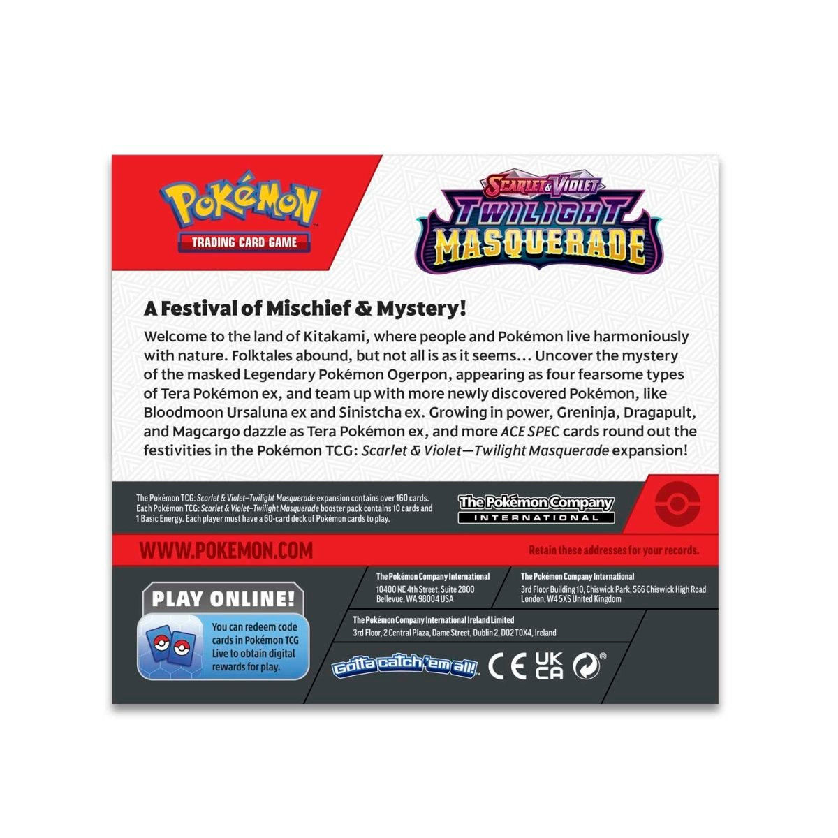 Pokémon TCG: SV6 Twilight Masquerade Booster Box