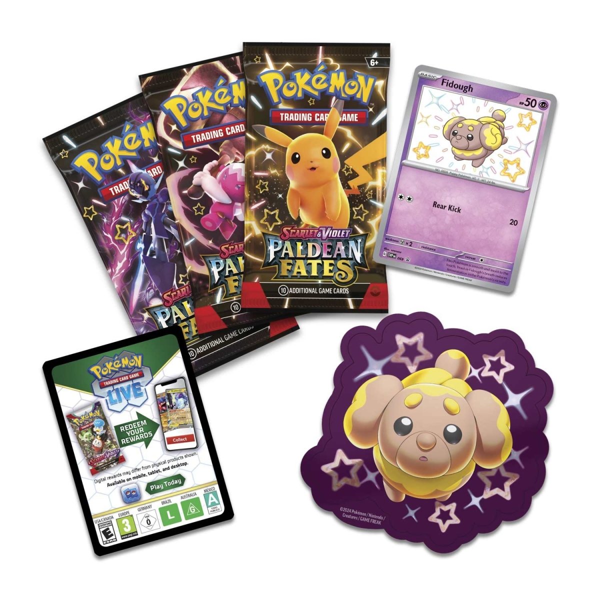 Pokémon TCG: SV4.5 Paldean Fates 3-Pack Blister