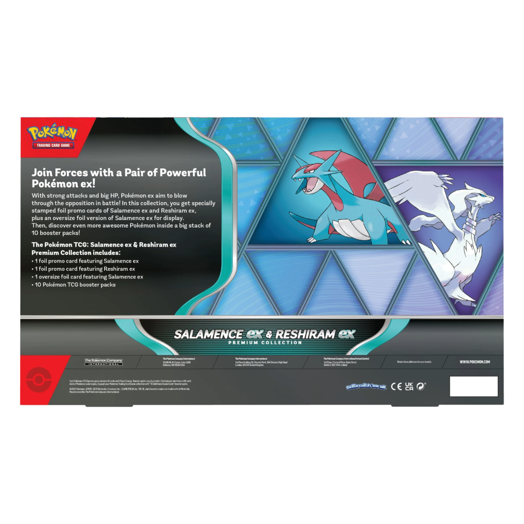 (Release: 10/10) Pokémon TCG: Salamence ex & Reshiram ex Premium Collection