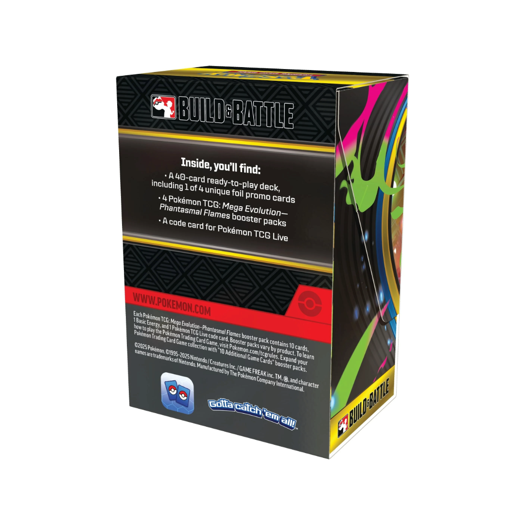 (Release: 11/28) Pokémon TCG: ME2 Phantasmal Flames Build & Battle Box