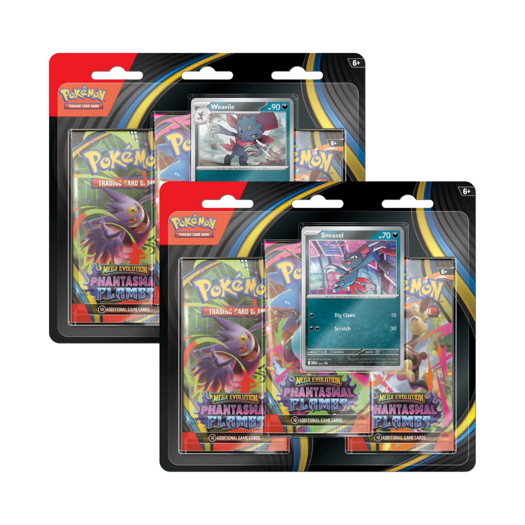 (Release: DELAYED) Pokémon TCG: ME2 Phantasmal Flames 3-Pack Blister