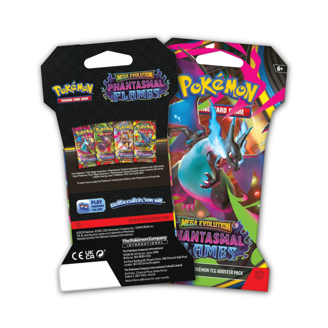 Pokémon TCG: ME2 Phantasmal Flames Sleeved Booster Pack 6ct Set
