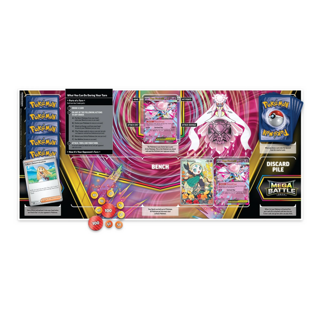 Pokémon TCG: Mega Gengar/Diancie Mega Battle Deck (Styles Vary)