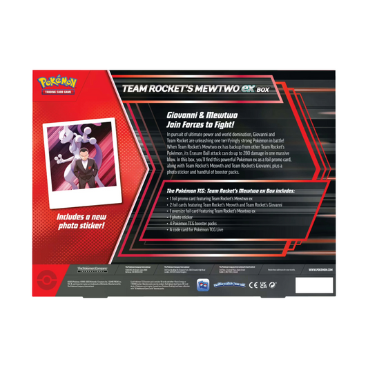 Pokémon TCG: Team Rocket’s Mewtwo ex Box (Release: 06/13)