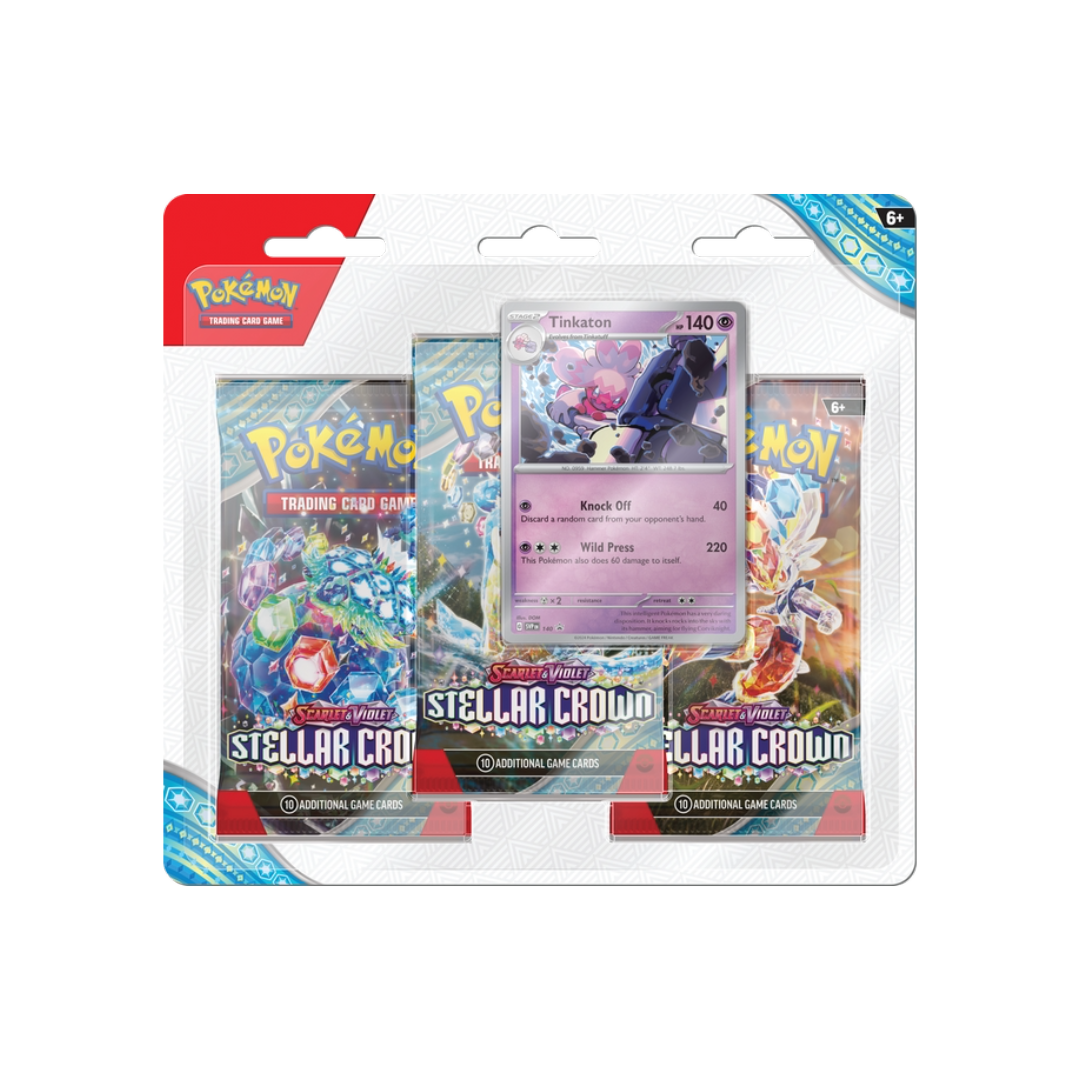 Pokémon TCG: SV7 Stellar Crown 3-Pack Blister