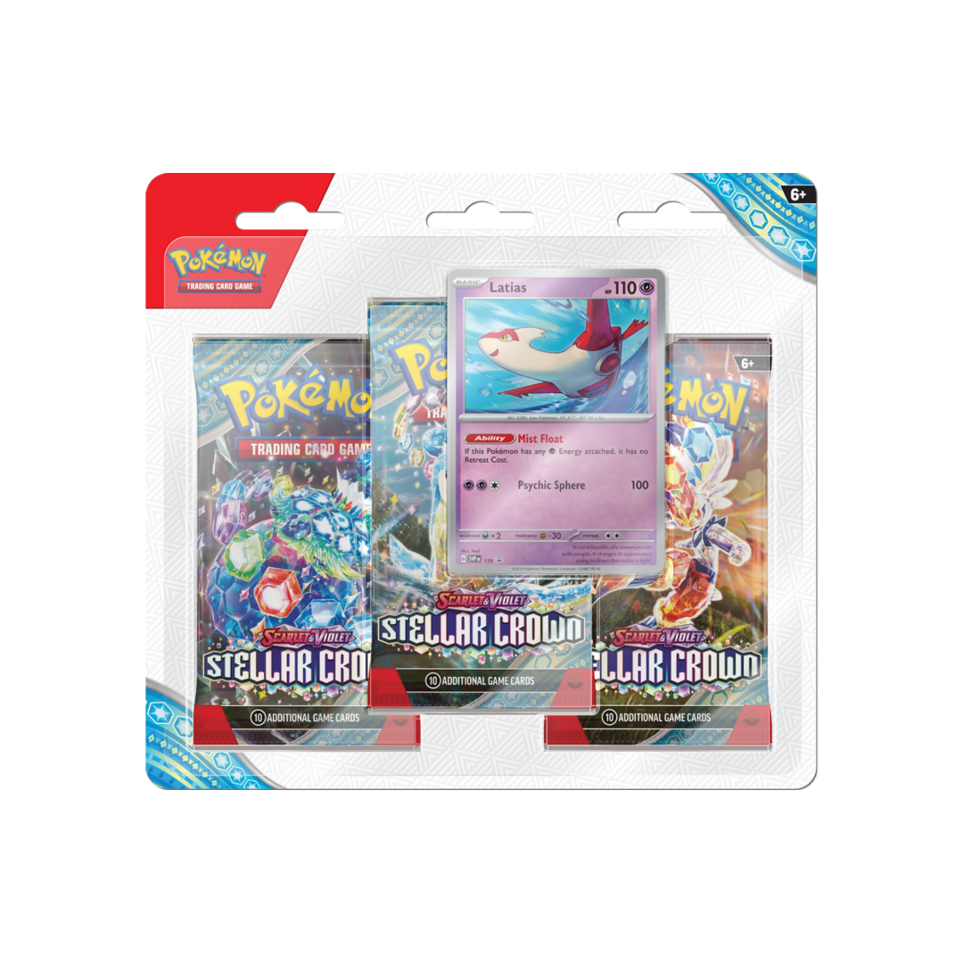 Pokémon TCG: SV7 Stellar Crown 3-Pack Blister