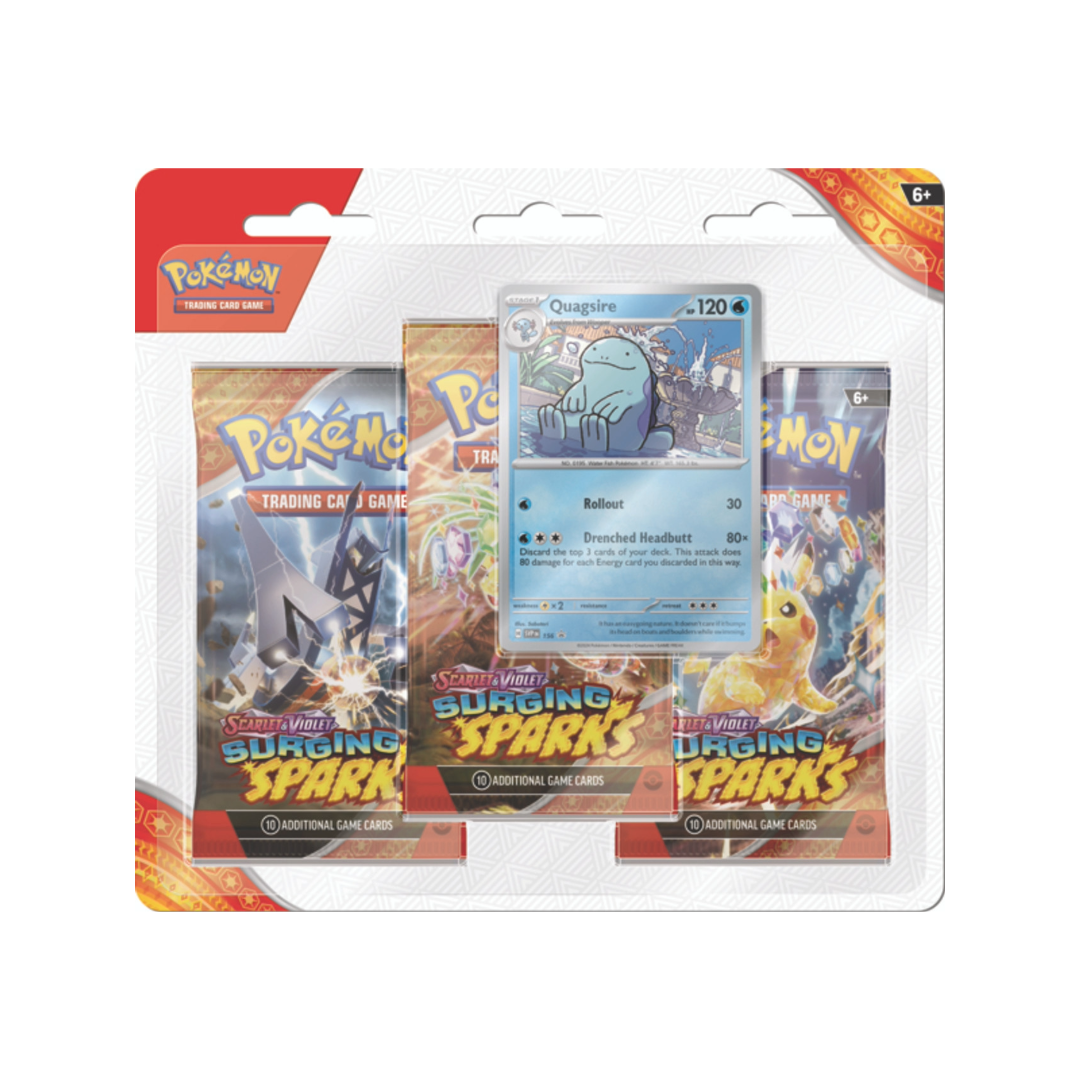 Pokémon Surging Sparks 3-Booster Blister