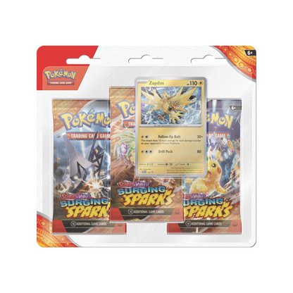 Pokémon Surging Sparks 3-Booster Blister