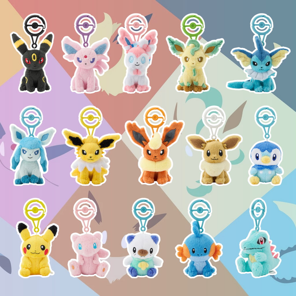 Pokémon Center Plush Keychains (Styles Vary)