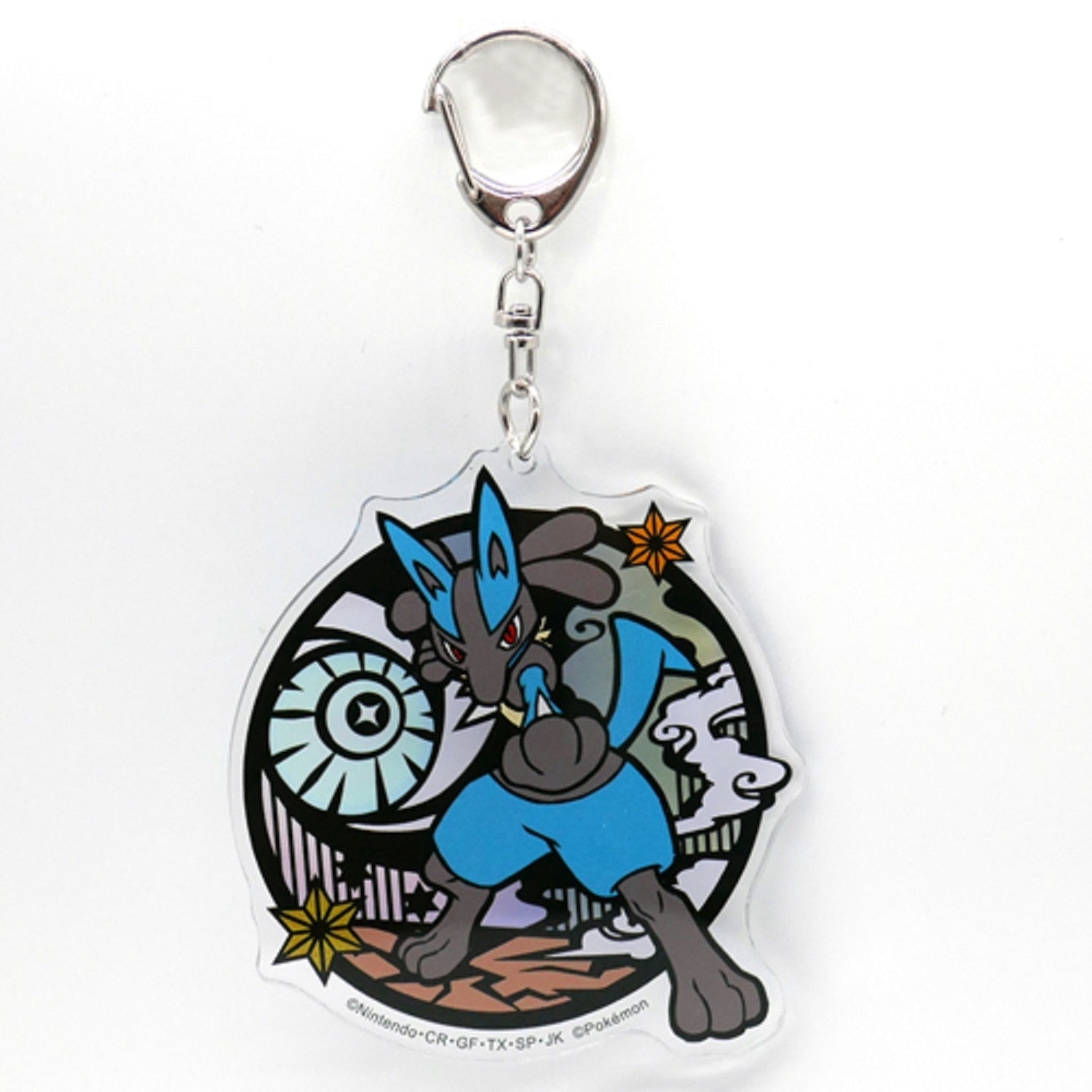 Acrylic Pokémon Keychain: Paper Cutting Series (Styles Vary)